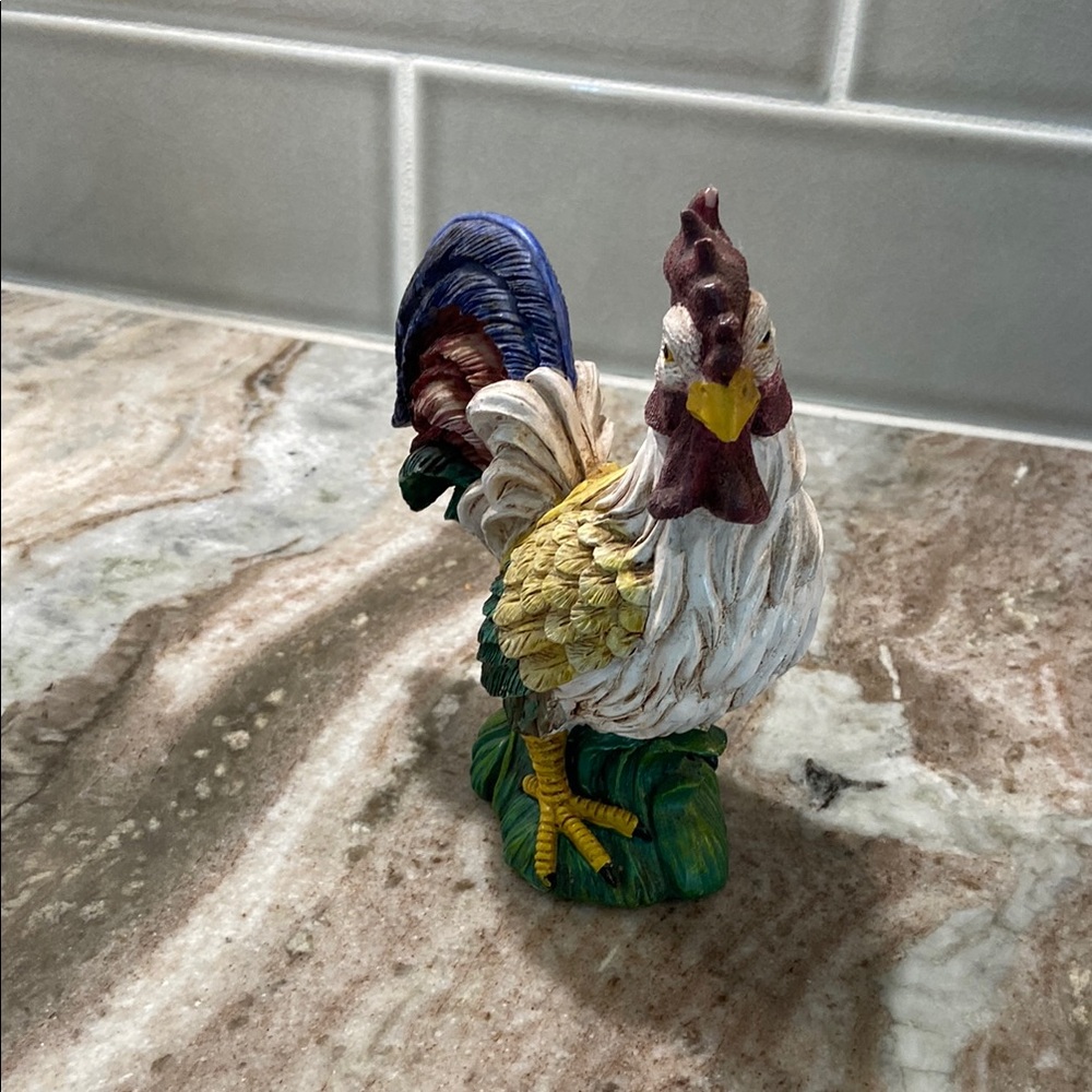 Colorful Rooster Figurine
